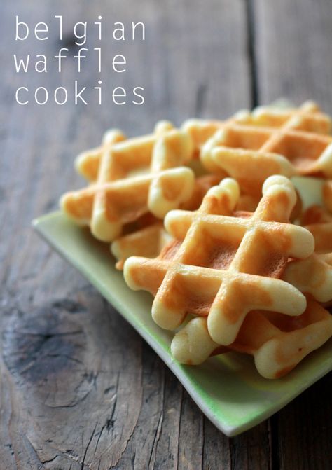 Belgian waffle cookies Waffle Iron Recipes, Waffle Maker Recipes, Waffle Cookies, Oatmeal Cookies Chewy, Belgian Waffles, Waffle Recipes, Yummy Cookies, Just Desserts, Sweet Recipes