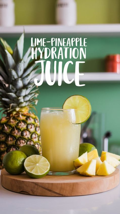 Cool down with Lime-Pineapple Hydration Juice! 🍍🍋 This refreshing blend is packed with hydrating ingredients, vitamin C, and tropical flavors for the perfect thirst-quencher. Click the link for the easy recipe and save this pin for later! 💦✨
#CitrusJuice #FreshJuiceRecipes #HydratingDrinks #HealthyJuiceDrinks #RefreshingDrinks Hydration Juice, Fresh Juice Recipes, Healthy Juice Drinks, Hydrating Drinks, Citrus Juice, Juice Drinks, Juicing Recipes, Refreshing Drinks, Brighten Your Day