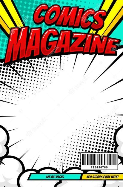 Comic Magazine Cover, Pop Art Infographic, Pop Art Poster Design Graphics, Comic Background, Magazine Cover Ideas, Comic Pop Art, Book Art Projects, Pop Art Fashion, Infographic Map