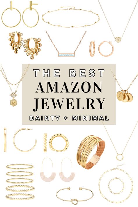 Best Amazon Earrings, Cute Amazon Jewelry, Gold Amazon Jewelry, Amazon Gold Jewelry, Amazon Earrings, Minimalist Gold Jewelry, Wardrobe Overhaul, Minimal Gold Jewelry, Earrings Amazon