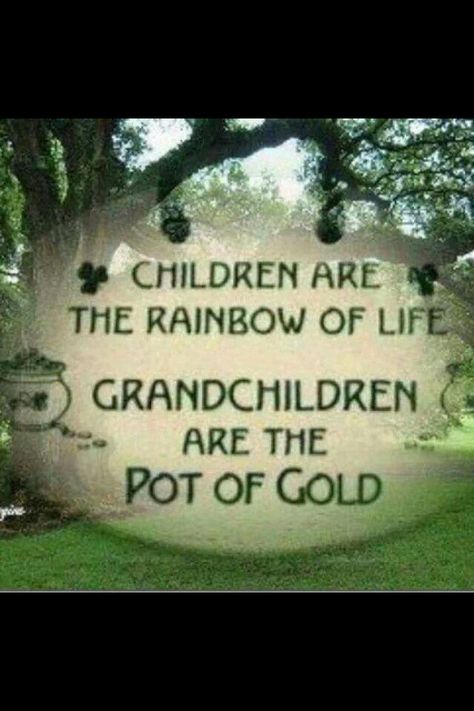 Pot of gold Grandkids Quotes Short, Grandkids Quotes, Quotes About Grandchildren, Motivational Quotes For Love, Princess Crowns, Quote Plaques, Grandparents Quotes, Donna Dewberry, Grandma Quotes