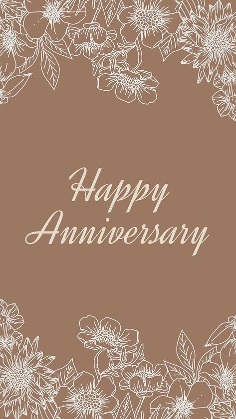 Happy anniversary Instagram story template, aesthetic floral vector | free image by rawpixel.com / audi Marriage Anniversary Background, 1 Year Anniversary Instagram Story, Happy Anniversary Instagram Story, Happy Anniversary Instagram, Happy Anniversary Background, Anniversary Instagram Story, Instagram Story Template Aesthetic, Neutral Quotes, Anniversary Background