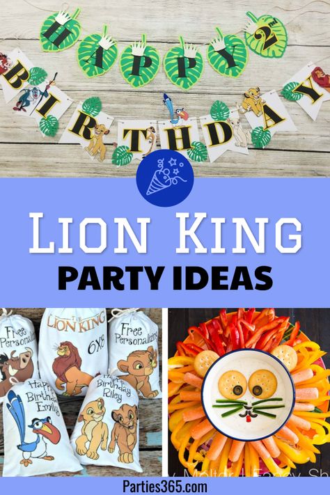 Lion King Birthday Decorations Diy, Lion King Theme Food Ideas, Girly Lion King Birthday Party, Lion King Birthday Food Ideas, Lion King Birthday Party Food Ideas, Diy Lion King Birthday Party Ideas, Lion King Snack Ideas, Lion King Themed Birthday Party, Lion King Party Games