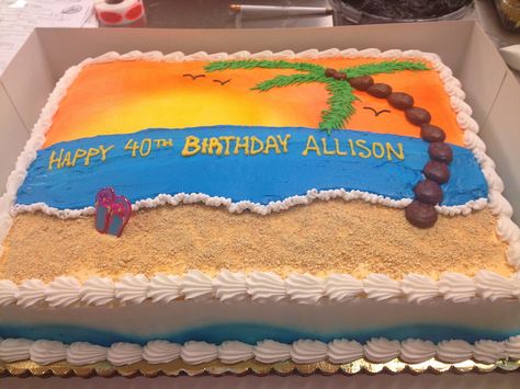 Easy Beach Cake | Recent Photos The Commons Getty Collection Galleries World Map App ... Beach Sheet Cake, Candy Land Cake, Candy Land Game, Beach Dessert, Iced Gingerbread, Christening Cake Boy, Kids Birthday Cakes, Beach Cupcakes, Hawaiian Cake