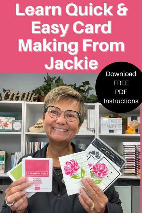 How To Make Cards, Jackie Bolhuis, Quick And Easy Cards, Card Making Templates, Easy Cards, Make Cards, Step Cards, Classic Card, Happy Birth