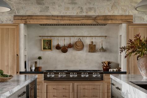 Mcgee Kitchen, Old World Kitchens, Mcgee Home, Kitchen Notes, Brown Kitchen Cabinets, Black Granite Countertops, Countertop Surfaces, Brown Kitchens, Studio Kitchen