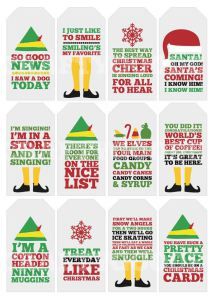 Elf Quotes, Best Christmas Quotes, Centerpiece Christmas, Elf Movie, Christmas Gift Tags Printable, Christmas Tablescape, Handmade Things, Tags Printable, Gift Tags Printable