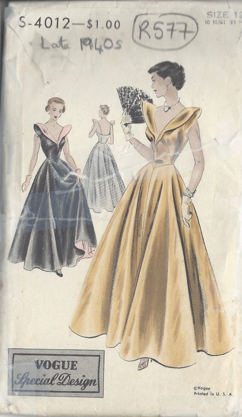 For many more Vintage Sewing and Knitting patterns visit my eBay shop … 1940s Dress Pattern, Vintage Vogue Sewing Patterns, Patron Vintage, Vogue Vintage, Robes Vintage, Scale Pattern, Vintage Dress Patterns, Vogue Sewing, Vogue Sewing Patterns