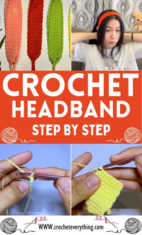 Crochet Headband Pattern Easy Crochet Patterns Free Beginners, Crochet Bow Pattern, Crochet Headband Tutorial, Easy Crochet Headbands, Crochet Star Stitch, Cross Body Bag Pattern, Crochet Hairband, Crochet Headband Pattern Free, Crochet Backpack Pattern