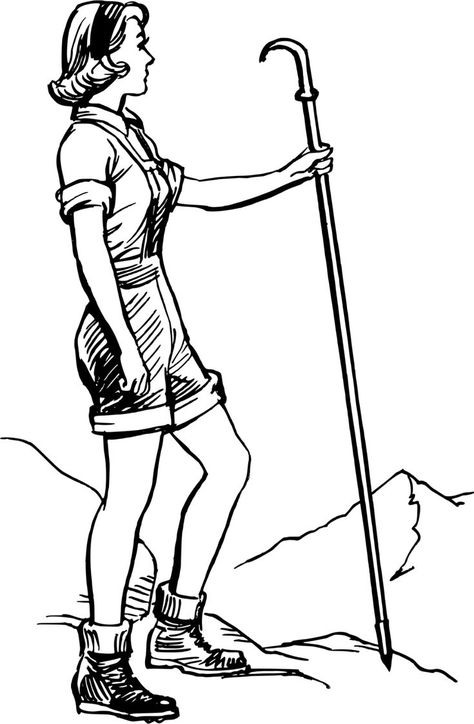 Hiker woman walking mountains - Clip Art Image Free SVG vector public domain Walking Drawing, Walking Images, Drawing Of Girl, Mountain Walking, Hiker Girl, Mountain Clipart, Woman Hiking, Free Clipart Images, Silhouette Clip Art