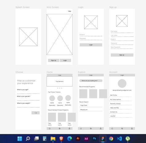 Wireframe Design App, Figma Design Ideas, Wireframe Sketch, Webpage Design Layout, App Wireframe, Ui Ux Design Trends, Ux Wireframe, Wireframe Template, Ux Portfolio