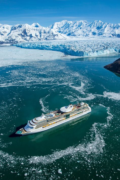 Hubbard Glacier, Alaska | Take a journey as epic as the destinations on a cruise to Hubbard Glacier, Alaska. Sail past some of North America’s largest glaciers and spot epic wildlife from the comfort of your fully-loaded cruise ship. Alaska Cabin, Hubbard Glacier, Alaska Cruises, Antarctica Cruise, Royal Caribbean Cruises, Alaska Glaciers, Royal Caribbean Ships, Cruise Pictures, Alaska Adventures