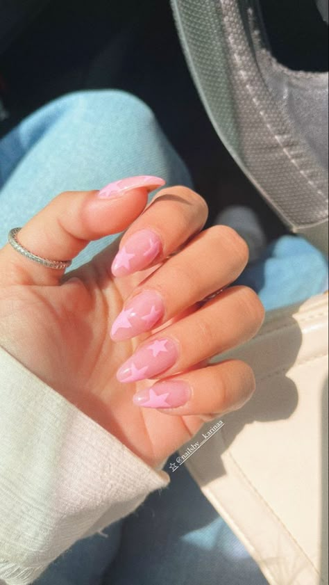 Nails Ideas Short, Stretch Velvet Dress, Star Nail Designs, Dress With V Neck, Baby Pink Nails, Elegant Plus Size, Summery Nails, Girly Acrylic Nails, Simple Acrylic Nails