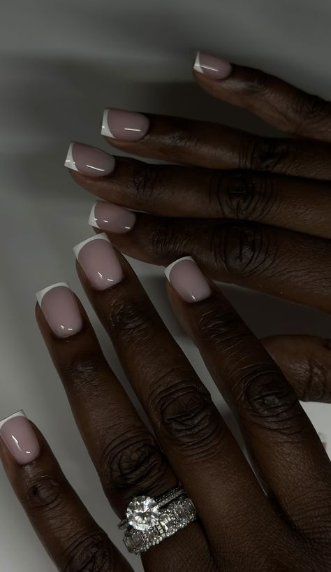 French Manicure Gel Nails, French Manicure Gel, Manicure Gel Nails, Melanin Makeup, Russian Manicure, Gel French Manicure, Wow Nails, Manicure Gel, I Am Passionate