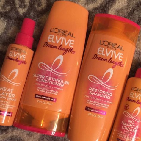 Best Loreal Shampoo And Conditioner, L’oréal Dream Lengths, L’oréal Hair Products, Dream Lengths Shampoo, Wishlist Hair Products, Loreal Elvive Dream Length, L’oréal Shampoo, Loreal Dream Lengths, Elvive Shampoo