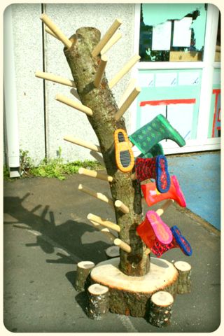 Shoe tree Natural Outdoor Playground, Abc Does, Outdoor Play Space, Forest School Activities, Outdoor Play Spaces, Outdoor Play Areas, Nature School, Outdoor Play Area, School Playground