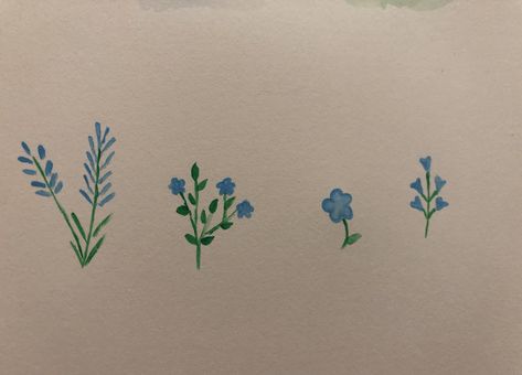 #mini #flowers #floralart #watercolor Painting Tiny Flowers, Mini Flower Paintings, Painting Small Flowers, Small Flower Drawings, Tiny Designs, Flower Drawings, Mini Flowers, Bedroom Redo, Canvas Painting Designs