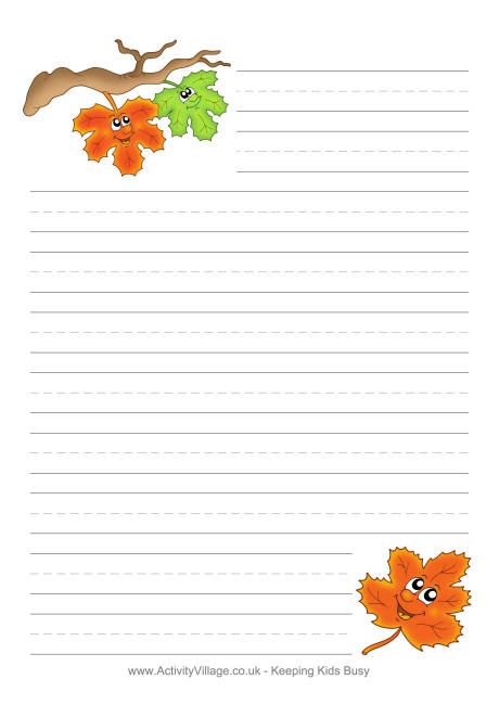 Autumn leaves writing paper Free Fall Writing Paper, Fall Writing Paper, Paper Template Free, Free Writing Paper, Writing Paper Template, Fall Writing, Handwriting Practice Worksheets, Lined Writing Paper, Writing Paper Printable Stationery