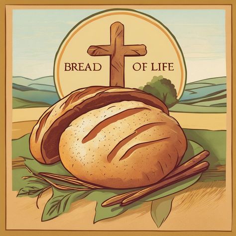 Jesus said to them, “I am the Bread of Life; whoever comes to Me shall not hunger, and whoever believes in Me shall never thirst. But I said to you that you have seen Me and yet do not believe” (John 6:35-36). 

More: https://www.faithintheoneaboveall.com/post/the-bread-of-life Jesus Bread, John 6:35, I Am The Bread Of Life Printable, Man Shall Not Live By Bread, Loaf Of Bread Illustration, Loaf Of Bread Clipart, I Am The Bread Of Life John 6:35, John 6 35, The Kingdom Of God