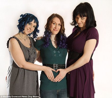 Remember the lesbian triad wedding? They're pregnant! Expecting A Baby, Three Women, Offbeat Bride, Poor Children, Lesbian Wedding, A Daughter, Expecting Baby, Here Comes The Bride, Womens Rights