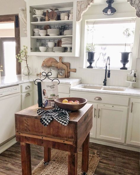 Small Butcher Block Island, Kitchen With Butcher Block Island, Butcher Block Islands, Butcher Block Kitchen Island, Diy Butcher Block, Butcher Block Island Kitchen, Butcher Block Table, Almost Weekend, Butcher Block Island