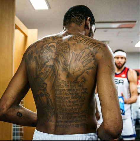 Kevin Durant Tattoo, Tyler Herro, Signature Ideas, Christian Symbols, Kevin Durant, Tattoo Lettering, Chest Tattoo, Jewelry Trends, Polynesian Tattoo