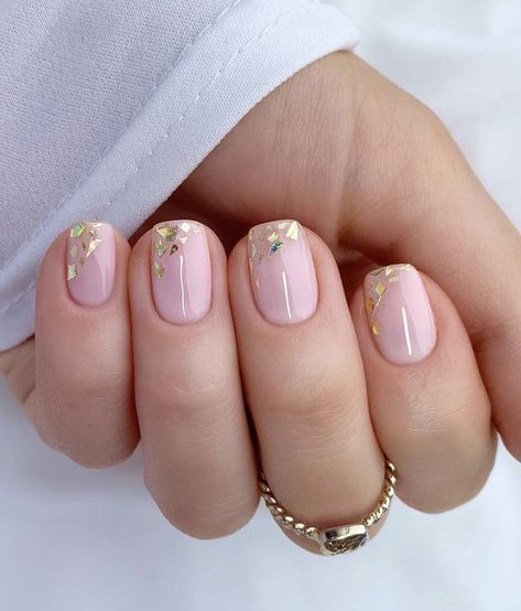 Funky Fingers, Different Nail Shapes, Graduation Nails, French Manicure Nails, Short Square Nails, Cute Gel Nails, Spring Nail Art, Short Acrylic Nails Designs, Neutral Nails