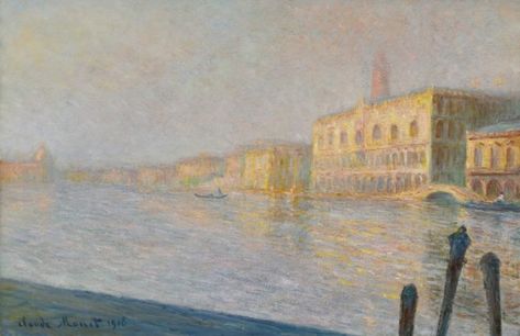 Venice In The Eyes Of Claude Monet - DailyArtMagazine.com - Art History Stories Monet Claude, Palazzo Ducale, Venice Painting, Doges Palace, Claude Monet Paintings, Claude Monet Art, Monet Art, Monet Paintings, Image Nature