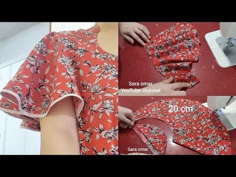 Sewing Sleeves, Easy Dress Sewing Patterns, Blouse Back Neck Designs, Stitching Dresses, Blouse Drafting Patterns, Fashion Sewing Tutorials, Ladies Blouse Designs, Girls Frock Design, Diy Blouse Pattern