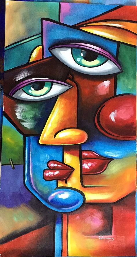 Large Size Oil Painting 100% Handmade Hand Painted Wall Art On Canvas Human Face Abstract Portrait Picasso Style Home Decoration Decor Rolled Canvas No Frame Unstretched 2023 - Rs.4003 Human Painting, Face Abstract, Abstract Wall Painting, Pablo Picasso Paintings, Painted Wall Art, Abstract Portrait Painting, Picasso Style, Wall Art On Canvas, Cubism Art