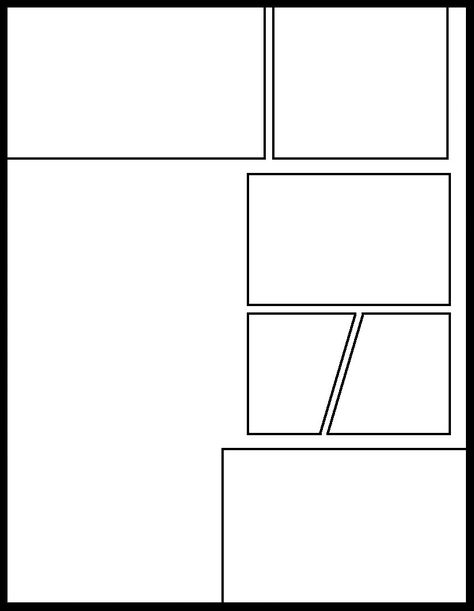 Manga Square Panels, Manga Panel Template, Manga Panels Reference, Manga Template, Manga Frame, Graphic Novel Layout, Comic Strip Template, Comic Template, Comic Book Template