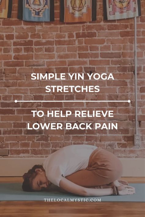 Easy Stretches For Beginners, Yoga For Lower Back Pain, Stretches For Beginners, Yoga For Lower Back, Lower Back Stretches, Yoga For Back, Yin Yoga Class, Yin Yoga Sequence, Low Back Stretches