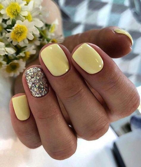 Summer Nails Colors Designs, Pedicure Ideas, Yellow Nail, Her Nails, Spring Nail Art, Colorful Nail Designs, Summer Nails Colors, Hooded Eyes, Dip Powder Nails