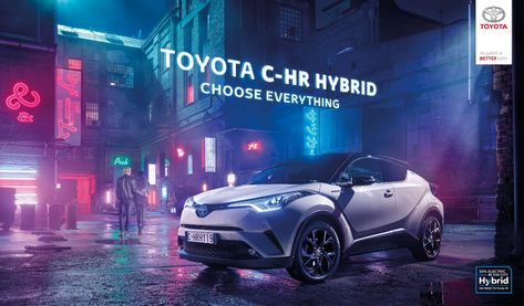 Toyota Print Advert By The&Partnership: Choose Everything - Tokyo | Ads of the World™ Car Banner, Car Advertising Design, Ad Car, Ad Of The World, Toyota C Hr, Car Advertising, Hybrid Car, Dark Matter, Car Posters