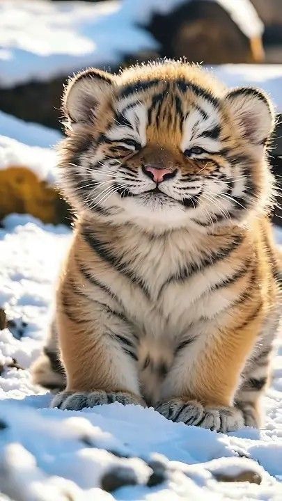 Animal Pictures Cute, Cute Big Animals, Tigers Pictures, Asian Animals, Tiger Photo, Cute Tiger Cubs, Baby Tigers, Smiling Animals