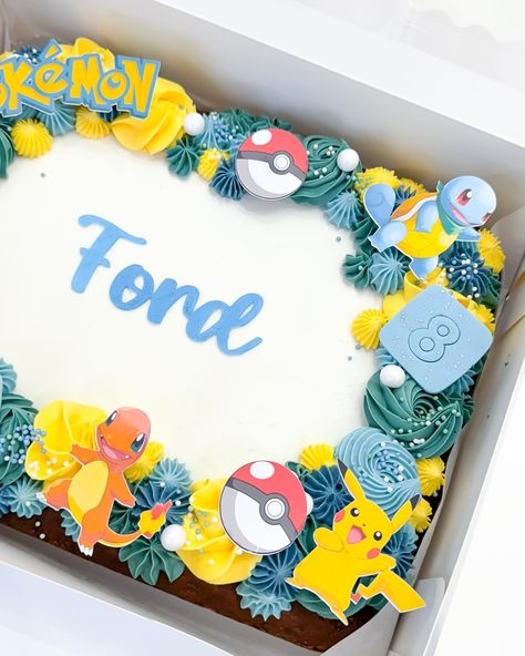 ⚡️ Gotta catch them alll Pokémon🔥 #pokemon#pomemoncake#cake#lasvegascakes#pokemonsheetcake#cakes Pokemon Sheet Cake Ideas, Pokemon Sheet Cake, Pastel Pokemon, Pokémon Cake, Pokemon Birthday Cake, Pokémon Birthday, Pokémon Party, 5th Birthday Cake, Cake Borders