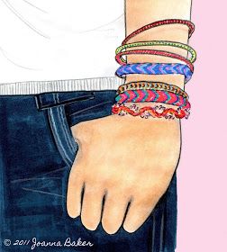 Joanna Baker - Fashion Art Design Creative Blog: Friendship Bracelets... Bracelet Logo Design, Bracelets Drawing, Bracelet Illustration, Jewelry Logo Ideas, Shoe Drawing, Antique Booth Ideas, Jewelry Illustration, Jewelry Design Drawing, Jewelry Logo