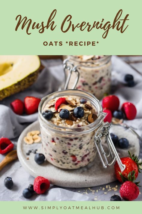 For those looking for a healthy, grab-and-go meal to start their day, Mush overnight oats offer a solution that is both delicious and packed with nutrients. 

In this article, we’ll explore what makes Mush Oats unique, evaluate their nutritional benefits, and provide tips on how to enjoy them.

In the realm of quick, convenient, and nutritious breakfast options, Mush Oats has emerged as a popular choice with its innovative take on overnight oats. 

#Oats #Oatmeal #oat #MushOats #overnightoats Mush Oats Recipe, Mush Overnight Oats Copycat, Mush Oats, Mush Overnight Oats, 21 Day Fix Overnight Oats, Overnight Oats Recipes, Raw Oats, Meal Plan For Beginners, Healthy Eating Inspiration