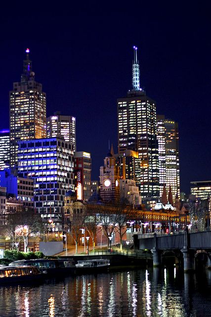 Melbourne Southbank at Night by Leigh Whittaker  Discover and collect amazing bucket lists created by local experts. #Melbourne #travel #local #bucket #list #bucketlist  www.cityisyours.com/explore Melbourne At Night, Melbourne Southbank, Port Stephens, Night Beautiful, Melbourne City, Australia Vacation, Australia Melbourne, Perfect View, Airlie Beach