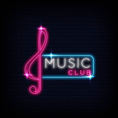 Lofi Music Logo, Neon Logo Ideas, Song Logo Music, Music Logo Design Symbols, Music Logo Aesthetic, Music Club Logo, Youtube Music Logo, Music Club Poster, Starmaker Logo