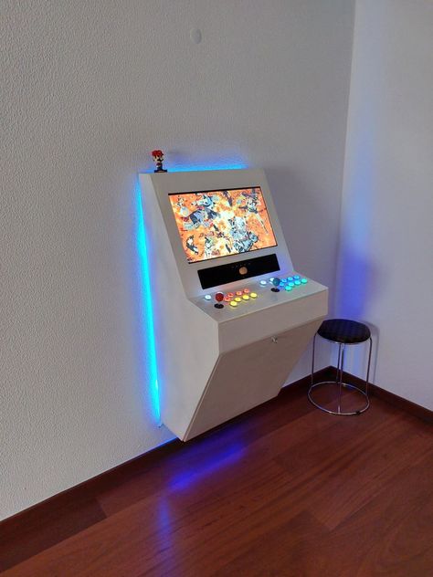 Wall Arcade power by PS3 Wall Arcade, Game Cabinet, Arcade Cabinet, Retro Arcade, Arcade Machine, Gamer Room, Classic Games, Arcade Games, Wall