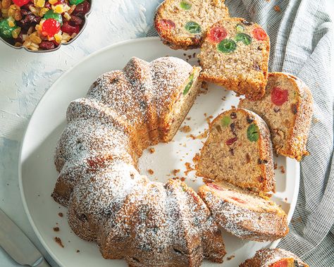 Fruitcake Bundt Fruit Cake Cookies, Best Bakery, Fruit Bread, Dried Cherries, Bread Cake, Cake Ingredients, Holiday Desserts, Fruit Cake, Bundt Cake