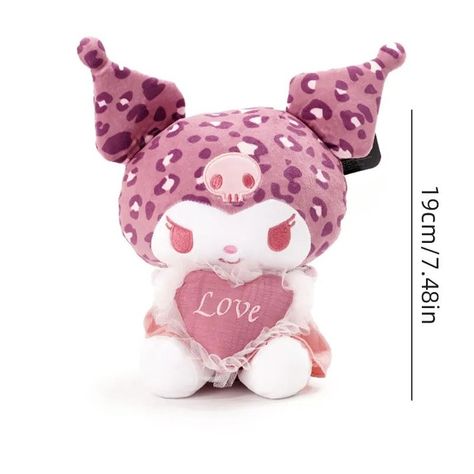 Sanrio Kuromi Stuffed Toy | Love Series with Leopard Print 🖤 "Kuromi's Love Rebellion: Plush Toy in the Heartfelt Leopard Print Series" 💖✨ Embrace the wild side of love with this edgy Kuromi stuffed toy adorned in a playful leopard print. 🐾🌟 Let Kuromi's rebellious spirit and stylish design add a touch o... 26.99 Trendy & cute Japanese plushies, accessories to all fans over the world. ✨500+ happy customers✨ 💠Free Worldwide Shipping💠 >>> Link in Bio <<< #Cinnamoroll #Cinnamorollcollection #Ci... Kuromi Stuffed Toy, Sanrio Design, Japanese Plushies, Kuromi Stuff, Disney Christmas Tree, Cute Kuromi, Cottagecore Dark Academia, Heart Plush, Cottagecore Dark