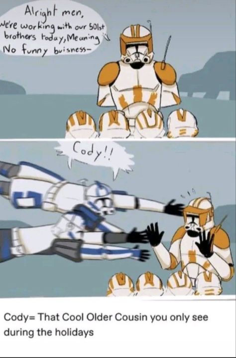 Clone Humor, Ichiyou Higuchi, Clone Wars Art, Star Wars Love, Star Wars Facts, Star Wars Jokes, Star Wars Drawings, Star Wars 2, Star Wars Comics