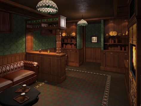 Pub Room In House, English Pub Interior, Irish Pub Interior, Bar Lounge Room, Irish Bar, Pub Interior, English Pub, Speakeasy Bar, Bar Shed