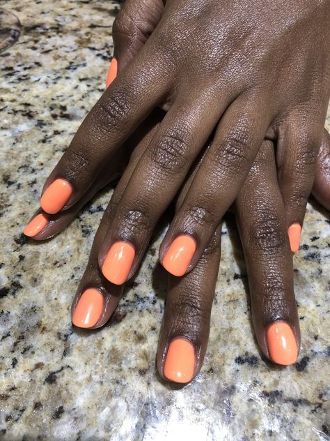 Son of a peach by kiara sky 💅🏽 #gelcolor #urbannailsbar #gelnails #gelmani #gelpolish #kiarasky @kiaraskynails Simple Short Nails Black Women, Melanin Nails, Braided Ideas, Cornrow Hairstyle, Neutral Nails Acrylic, Pink Toe Nails, Urban Nails, Ideas Short Hair, Long Hair Style