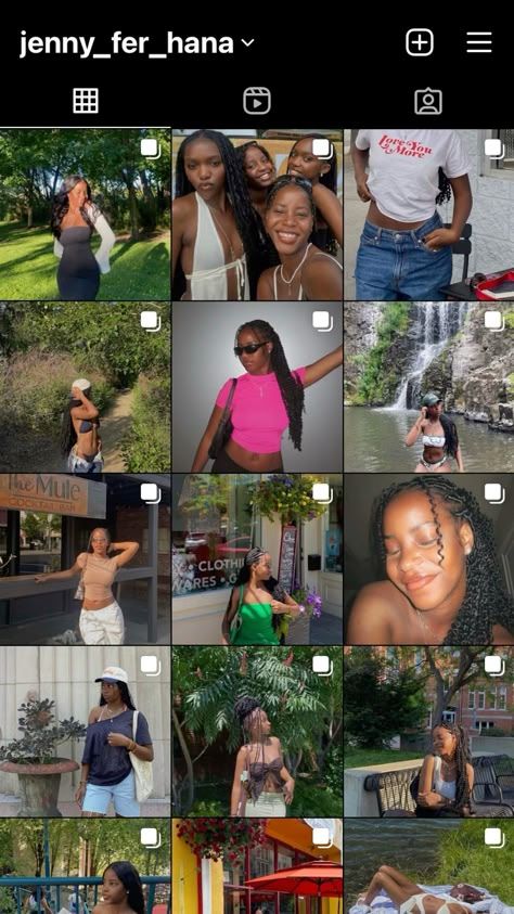 Summer Instagram Layout, Insta Feed Ideas Black Women, Vsco Layout Ideas, Black Woman Instagram Feed, Fashion Influencer Instagram Feed, Instagram Black Girls Posts, Casual Instagram Feed Aesthetic, Summer Insta Feed Ideas, Different Instagram Aesthetics