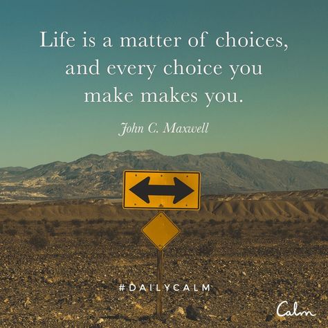 What tiny choices are you making, or needing to make, that help you live your best life? Billionaire Sayings, What Is Meditation, Daily Calm, Success Pictures, Right And Wrong, Calm Quotes, John Maxwell, Life Rules, Isagenix