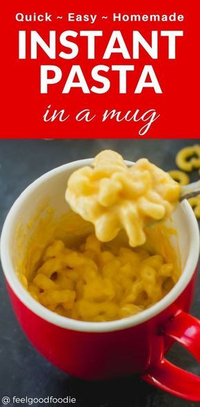 Lasagna In A Mug, Pasta In A Mug, Mac And Cheese Mug, Instant Pasta, Microwave Mug Recipes, Lunch Pasta, Single Serve Meals, Pasta Ideas, Mug Ideas