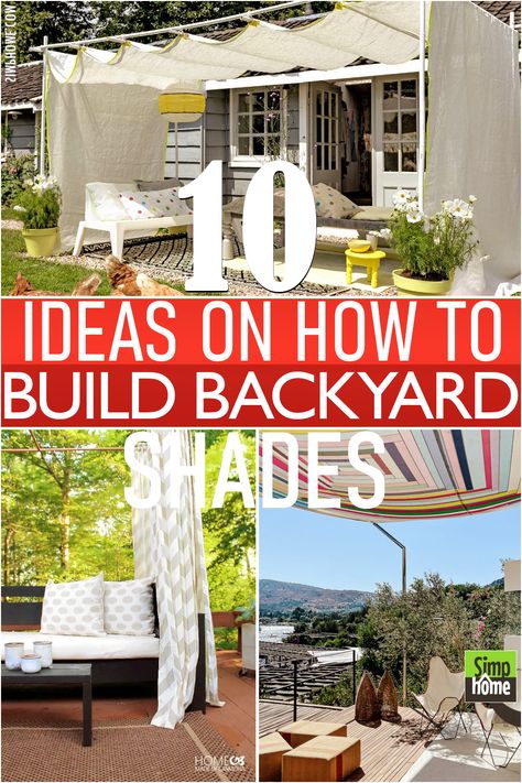 Worth trying 10 Ideas on How to Build Backyard Shades for you #Homedecor Sun Shelter Ideas, How To Make Shade In Backyard, Backyard Tent Ideas, Diy Sunshade, Backyard Shade Ideas, Pool Shade, Shade Tent, Backyard Shade, Cantilever Patio Umbrella